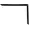 Ekena Millwork Countertop Support Steel Heavy Duty Bracket, Powder Coated Black 2 1/2"W x 14"D x 10"H BKTM02X14X10CSPBL - alternate 4